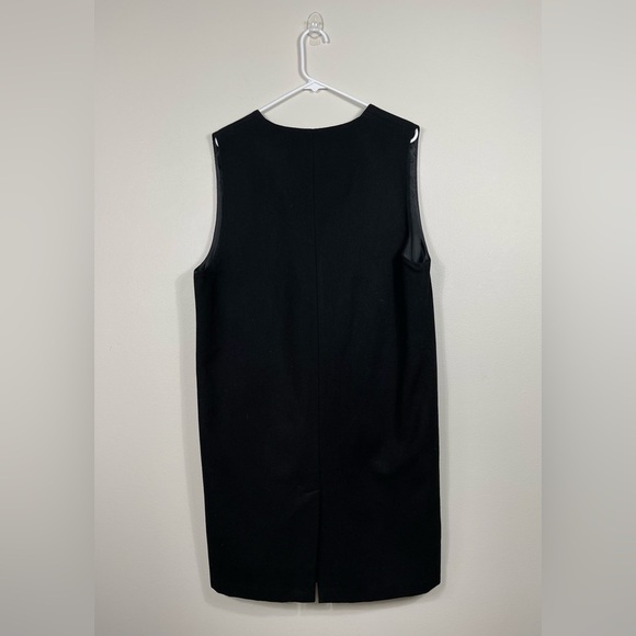 SAG HARBOR Avenue Black Sleeveless Dress Wool Lana Work Career Size 14 - Picture 5 of 8
